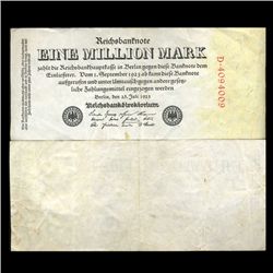 1923 Germany1000000 Mark Note Hi Grade Rare (CUR-05676)