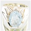 64.5twc Aquamarine Sterling Ring (JEW-2797)