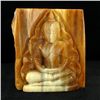 Hand Carved Petrified Wood Thai Buddha (ANT-1781)