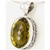 265twc Lemon Citrine Sterling Pendant (JEW-3361)