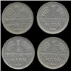 Image 2 : 1964D/G/F/J Germany 1 Mark Hi Grade RARE 4 Pcs (COI-8161)