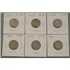 Image 1 : 6 Diff Date High Grade V Nickels 1883-1912