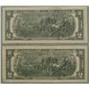 Image 2 : 2 Star Notes 1976 $2 Bill L Mint San Francisco