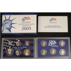 2005 US Mint Silver Proof Set & State Quarters w/ COA