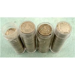 175 Mixed Date Liberty Head Nickels 1898-1912 All Full