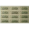 Image 2 : Full Set 12 All Mints A-L 1976 $2 Bills Notes XF-UNC