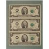 Image 1 : 3 Consec # 2003 $2 Notes I Mint Minneapolis Bills CU