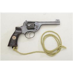 Webley-Enfield DA revolver, .38 cal., 5”  barrel, military mat blue finish,  import-marked, checkere