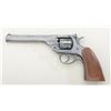 Image 2 : H&R Sportsman Model top break DA revolver,  .22LR, 6” barrel, blue finish, checkered wood  grips, #A