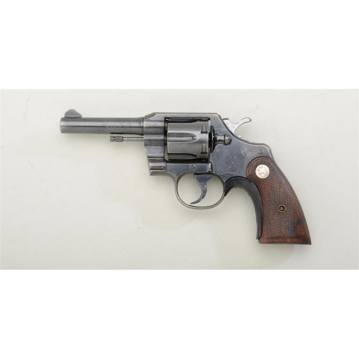Colt Official Police DA revolver, .38 Special cal., 4” barrel, blue ...