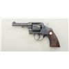 Image 2 : Colt Official Police DA revolver, .38 Special  cal., 4” barrel, blue finish, checkered  medallion wo