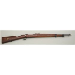 Swedish Mauser bolt-action rifle, 6.5mm cal.,  24” barrel, import marked , military blue  finish, wo