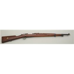 Swedish Mauser bolt-action rifle, 6.5mm cal.,  24” barrel, import marked , military blue  finish, wo