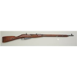 Mosin Nagant bolt-action rifle, 7.92mm cal.,  29” barrel, military finish, wood stock,  #3H3013. Thi