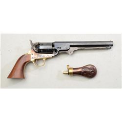 Italian-made copy of a Colt 1851 Navy  percussion revolver, .36 cal., 7-1/2” octagon  barrel, blue a