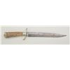 Image 1 : Large stag handled European hunting knife  approx. 15-1/2” overall with an approx. 10”  unmarked bla