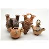 Image 1 : Lot of 6 pieces of fired pottery in the style  of Pre-Columbian or ancient objects but of a  much la