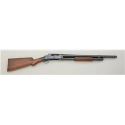 Winchester Model 97 pump action takedown  shotgun, 12 gauge, full choke, cut down  21”  barrel, re-b