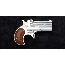 Davis Industries Model D O/U derringer, .32  cal., 2-1/2” barrels, nickel finish, wood  grips, #2714