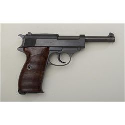 German Mauser P-38 DA semi-auto pistol, nazi  proofed, import-marked, 9mm cal., 5” barrel,  black ma