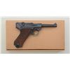 Image 2 : German Luger Code 42 and dated 1938 semi-auto  pistol by Mauser, 9mm cal., 4” barrel, mat  black fin