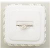 Image 1 : Ladies art deco ring in 14k white gold set  with a round diamond weighing 0.52ct. Est:  $1,400 - $2,
