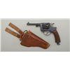 Image 2 : French Model 1892 DA revolver, 8mm cal.,  4-1/2” barrel, military style mat black  finish, checkered