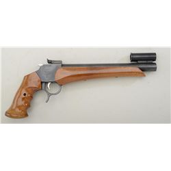 E.A. Brown single shot target pistol, 7mm  US/Field Neck caliber, 10” barrel, black mat  finish, fin