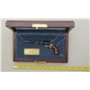 Image 1 : Wood cased United States Historical Society  produced modern miniature copy of a Colt  Model 1851 sq
