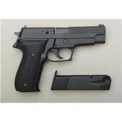 Sig Sauer Model P226 DA semi-auto pistol, 9mm  cal., 4-1/2” barrel, black mat finish,  pebble graine