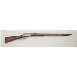 Marlin Model 1881 lever action rifle, .45  Gov’t caliber (.45-70), 30” heavy octagon  barrel, grey p