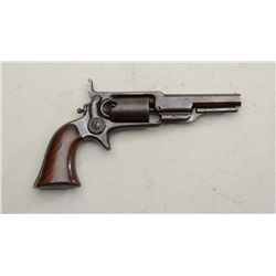 Colt Root Model spur trigger percussion  revolver, 3-1/2” octagon barrel, blue finish,  wood grips, 