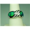 Image 2 : Very heavy 14 karat white gold ladies custom  made ‘KABANA’ inspired design ring set with  two very 