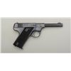 Image 1 : High Standard Model C semi-auto pistol, .22  short cal., 4-1/2” barrel, black finish,  checkered bla