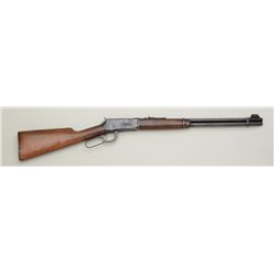 Winchester Model 94 lever action carbine,  .30-30 cal., 20” barrel, blue finish, wood  stocks, check