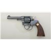 Image 2 : Colt Police Positive DA revolver, .38 cal.,  4” barrel, blue finish, checkered medallion  wood grips