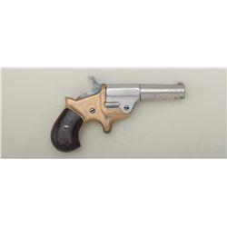 Ballard’s Patent single shot top break  derringer, .41 cal., 2-3/4” barrel, brass  frame, wood grips