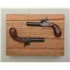 Image 2 : Pair of blackpowder Italian-made copies of  folding trigger single shot screw barrel  percussions de