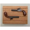 Image 2 : Pair of blackpowder Italian-made copies of  folding trigger single shot screw barrel  percussions de