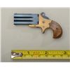 Image 2 : Modern miniature copy of a Marston 3 barrel  spur trigger swivel derringer, blue finish to  barrel a