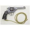 Image 1 : Webley & Scott Mark IV DA top break revolver,  .38 cal., 5” barrel, blue finish, checkered  hard rub