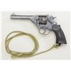 Image 2 : Webley & Scott Mark IV DA top break revolver,  .38 cal., 5” barrel, blue finish, checkered  hard rub