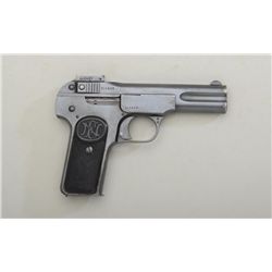FN Model 1900 semi-auto pistol, 7.65mm cal.,  4” barrel, blue finish, checkered hard rubber  grips, 