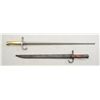 Image 1 : Lot of two bayonets and scabbards including a  Japanese Arisaka rifle bayonet in very good  conditio