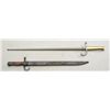 Image 2 : Lot of two bayonets and scabbards including a  Japanese Arisaka rifle bayonet in very good  conditio