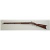 Image 2 : Percussion half stocked plains type rifle,  .45 cal., 29” octagon barrel, double set  triggers, bras