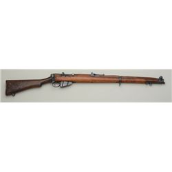 British Enfield bolt-action rifle, .303 cal.,  25” barrel, military finish, full length  wood stock,