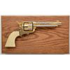 Image 2 : Colt SAA revolver, western style non-factory  engraving, .45 cal., 5-1/2” barrel, nickel  and gold w