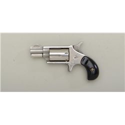 North American Arms Corp. spur trigger small  revolver, .22LR cal., 1” barrel, stainless  steel, woo