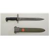 Image 2 : U.S. military bayonet and sheath, approx. 16”  overall with an approx. 10” blade marked  “U.C.”, fla